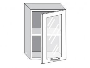 1.50.3 Шкаф настенный (h=720) на 500мм с 1-ой стекл. дверцей в Аше - asha.magazin-mebel74.ru | фото