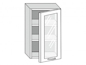 19.50.3 Шкаф настенный (h=913) на 500мм с 1-ой стекл. дверцей в Аше - asha.magazin-mebel74.ru | фото