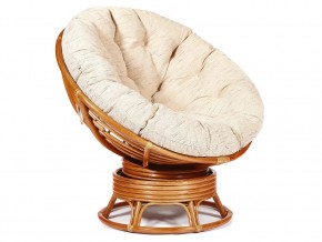 Кресло-качалка Papasan w 23/01 B с подушкой Cognac, ткань Старт в Аше - asha.magazin-mebel74.ru | фото