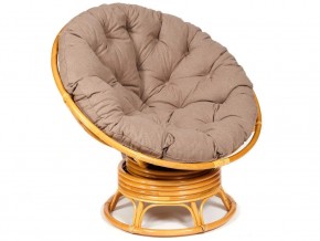 Кресло-качалка Papasan w 23/01 B с подушкой Honey, экошерсть Коричневый в Аше - asha.magazin-mebel74.ru | фото