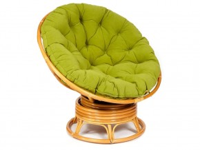 Кресло-качалка Papasan w 23/01 B с подушкой Honey, флок Олива в Аше - asha.magazin-mebel74.ru | фото