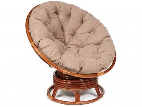 Кресло-качалка Papasan w 23/01 B с подушкой Pecan, экошерсть Коричневый в Аше - asha.magazin-mebel74.ru | фото