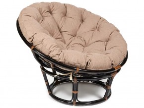 Кресло Papasan 23/01 W с подушкой Antique brown, экошерсть Коричневый в Аше - asha.magazin-mebel74.ru | фото