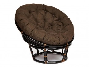 Кресло Papasan 23/01 W с подушкой Antique brown, ткань Коричневый в Аше - asha.magazin-mebel74.ru | фото