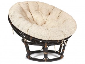 Кресло Papasan 23/01 W с подушкой Antique brown, ткань Старт в Аше - asha.magazin-mebel74.ru | фото