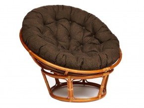 Кресло Papasan 23/01 W с подушкой Cognac, ткань Коричневый в Аше - asha.magazin-mebel74.ru | фото