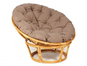 Кресло Papasan 23/01 W с подушкой Honey, экошерсть Коричневый в Аше - asha.magazin-mebel74.ru | фото