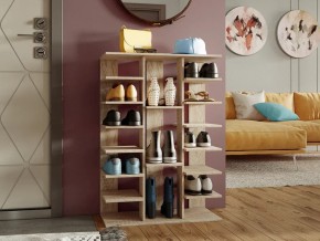 Обувница Лофт №6 Сонома в Аше - asha.magazin-mebel74.ru | фото