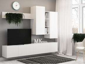 Стенка НМ-001 Сканди МДФ фасад белый в Аше - asha.magazin-mebel74.ru | фото