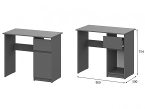 Стол письменный 900 Денвер Графит серый в Аше - asha.magazin-mebel74.ru | фото